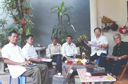 Hội Trường Sơn huyện Thạch Thất chuẩn bị cho đại hội cấp xã